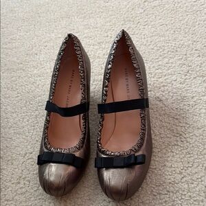 Marc By Marc Jacobs Silver Black Elegant Heels